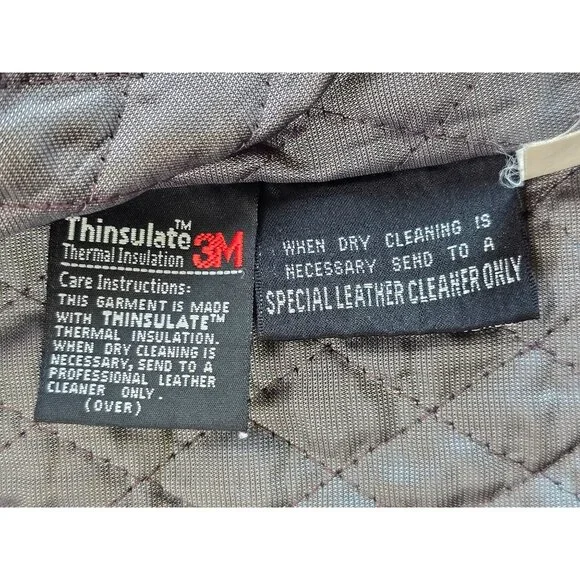 Pelle Studio Wilsons Black Leather Jacket With Thinsulate Womens M - Picture 4 of 7